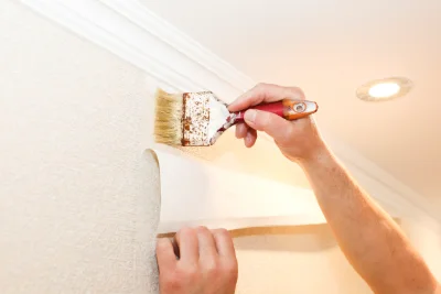 Pose de papier peint à Crantenoy — revêtements muraux et toiles de verre